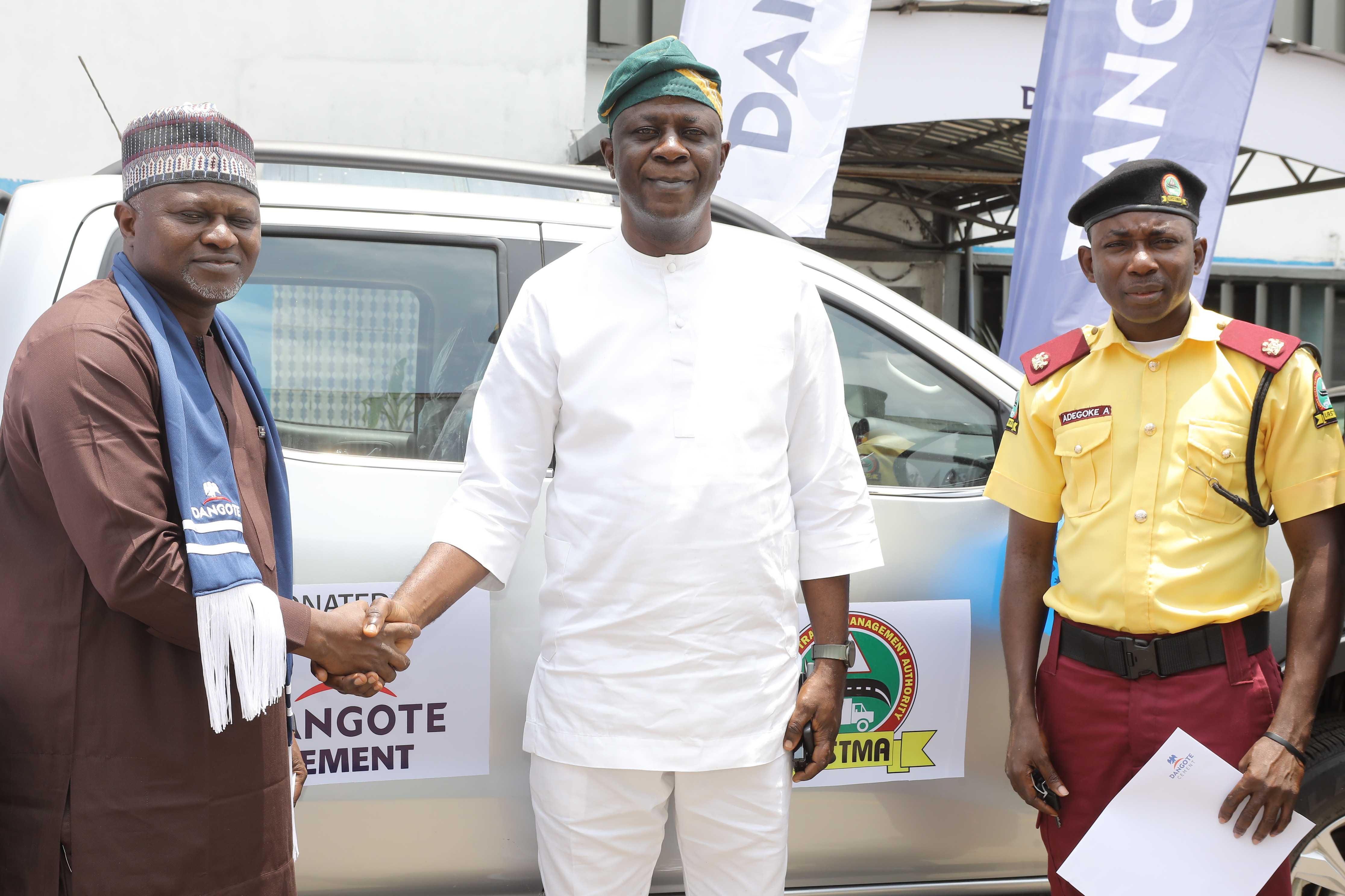 Dangote Cement Donates Vehicles To LASTMA, Trace