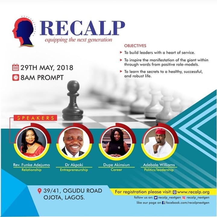 Over 2000 Youths to Converge at RECALP Summit 2018