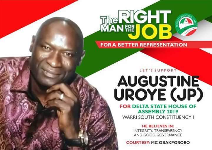 Breaking: Uroye wins Warri South Constituency 1 PDP ticket