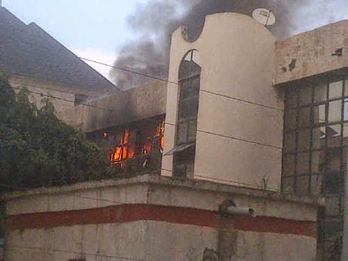 Just In: NFF headquarters in Abuja on fire
