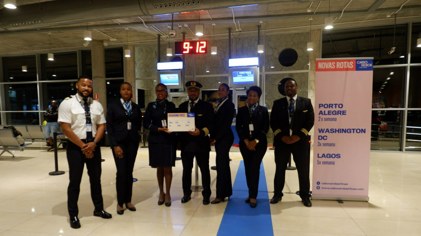 Cabo Verde Airlines began regular flights to Lagos