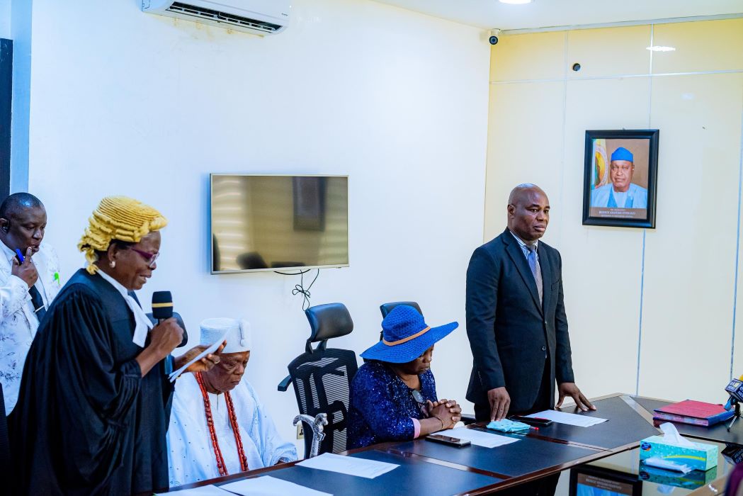 Governor Oyebanji Swears in Justice Ogunmoye as Acting Chief Judge of Ekiti State