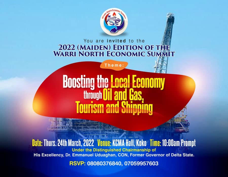 Uduaghan, Okowa, Otuaro, Amgbaduba, Diden, others to grace maiden Warri North Economic Summit