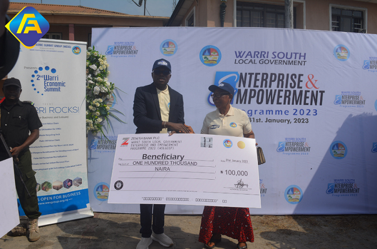 Economic Crunch:  Warri South Council responds to capital deficiencies of 250 micro entrepreneurs