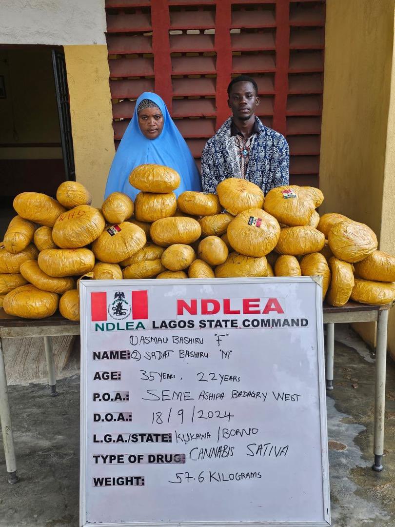 NDLEA intercepts N14.9bn opioids, arrests octogenarian, community leader's wives, son