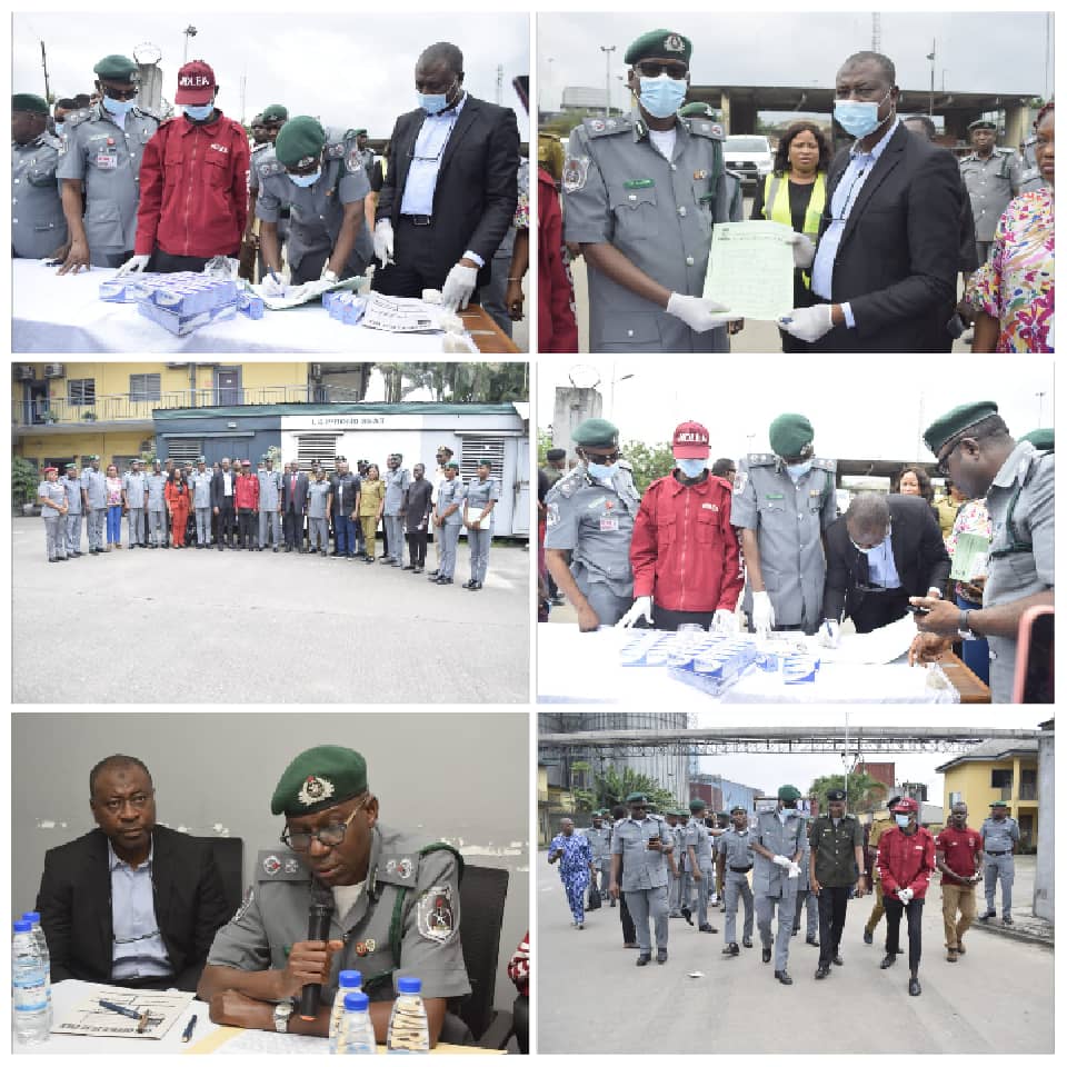 Nigeria Customs  Area I Command  Port Harcourt Hands Over Intercepted Fake Pharmaceuticals to  NAFDAC