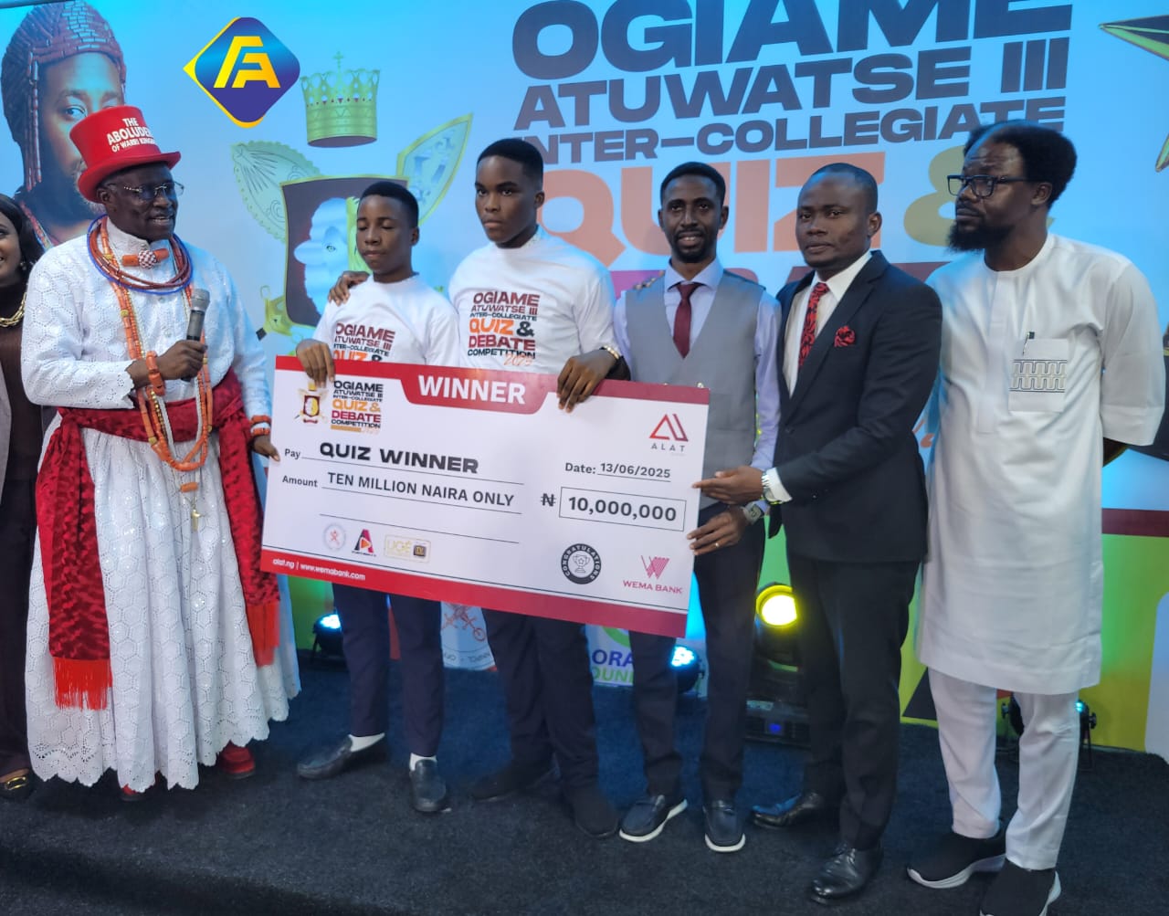 Dore Numa College, International Unity School Win Maiden  Ogiame Atuwatse III Inter -  Collegiate Quiz, Debate competitions