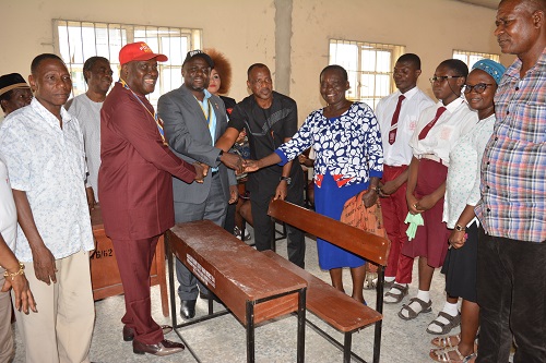 Rotary Club of Warri donates desks, books to Delta schools