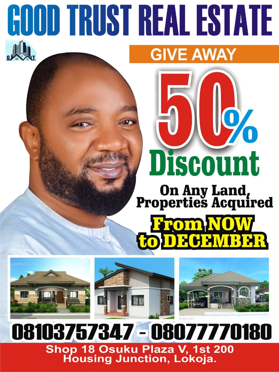 Good Trust Real Estate to build 500 housing units for Serving, Ex Service officers, others in Kogi