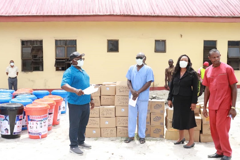 Oborevwori donates hand sanitizers, other items to constituents