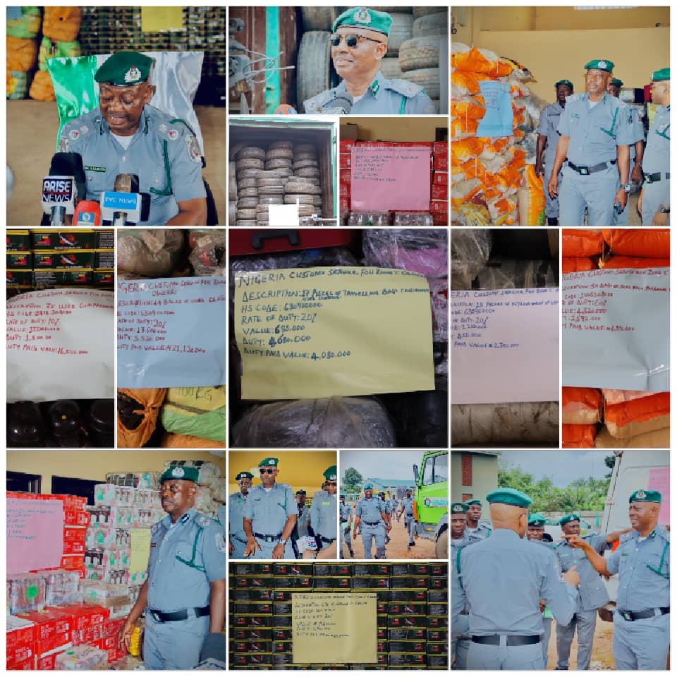 Customs, FOU Zone C, Owerri, Intercepts Contraband and Unregistered Products with (DPV) of Over N5.5M