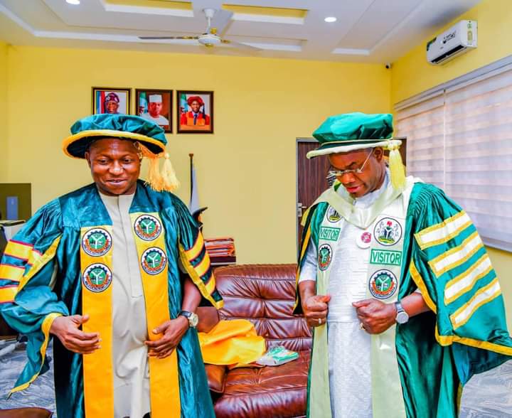 Gov. Bello conferred with  fellowship of Kogi Polytechnic, hails Rector’s unprecedented achievement