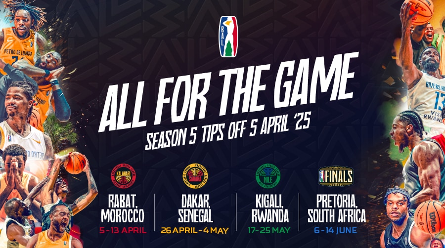 Basketball Africa League to Tip Off Milestone Fifth Season on April 5 with First Games in Morocco