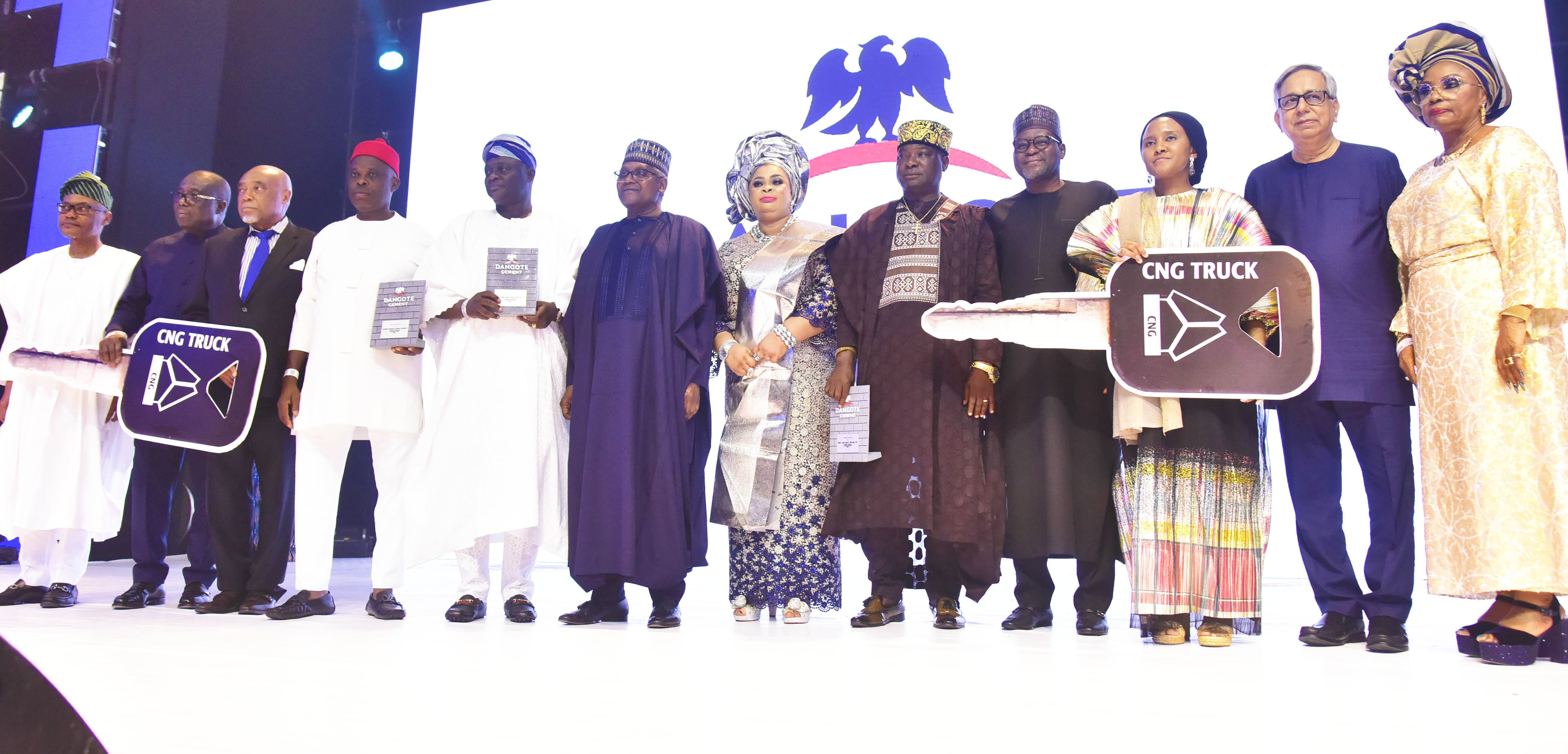 Dangote Cement Rewards Distributors, Customers with CNG-Trucks, Cash Gifts Worth N11 billion