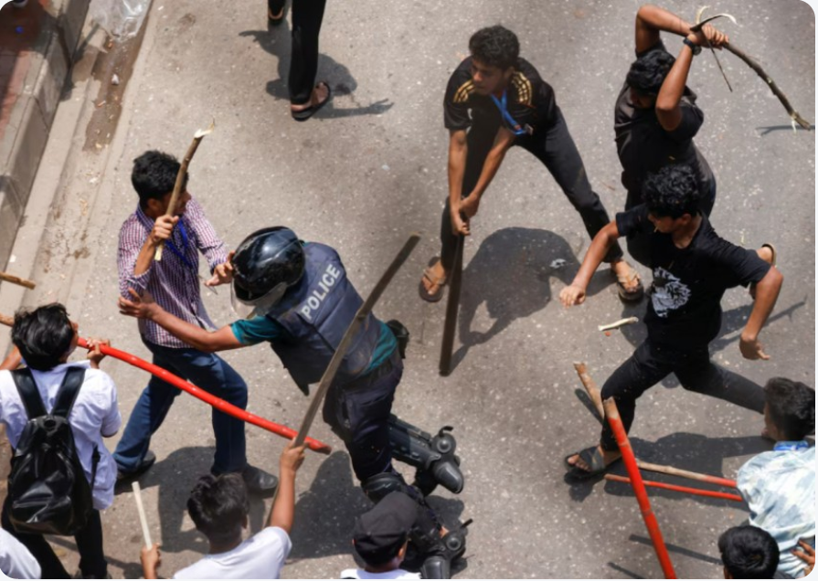 Nightmare Returns in Bangladesh as Terrorists are killing policemen under the cover of student protest