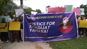 Women protest over death of Khadijat allegedly killed by Kogi SDP thugs