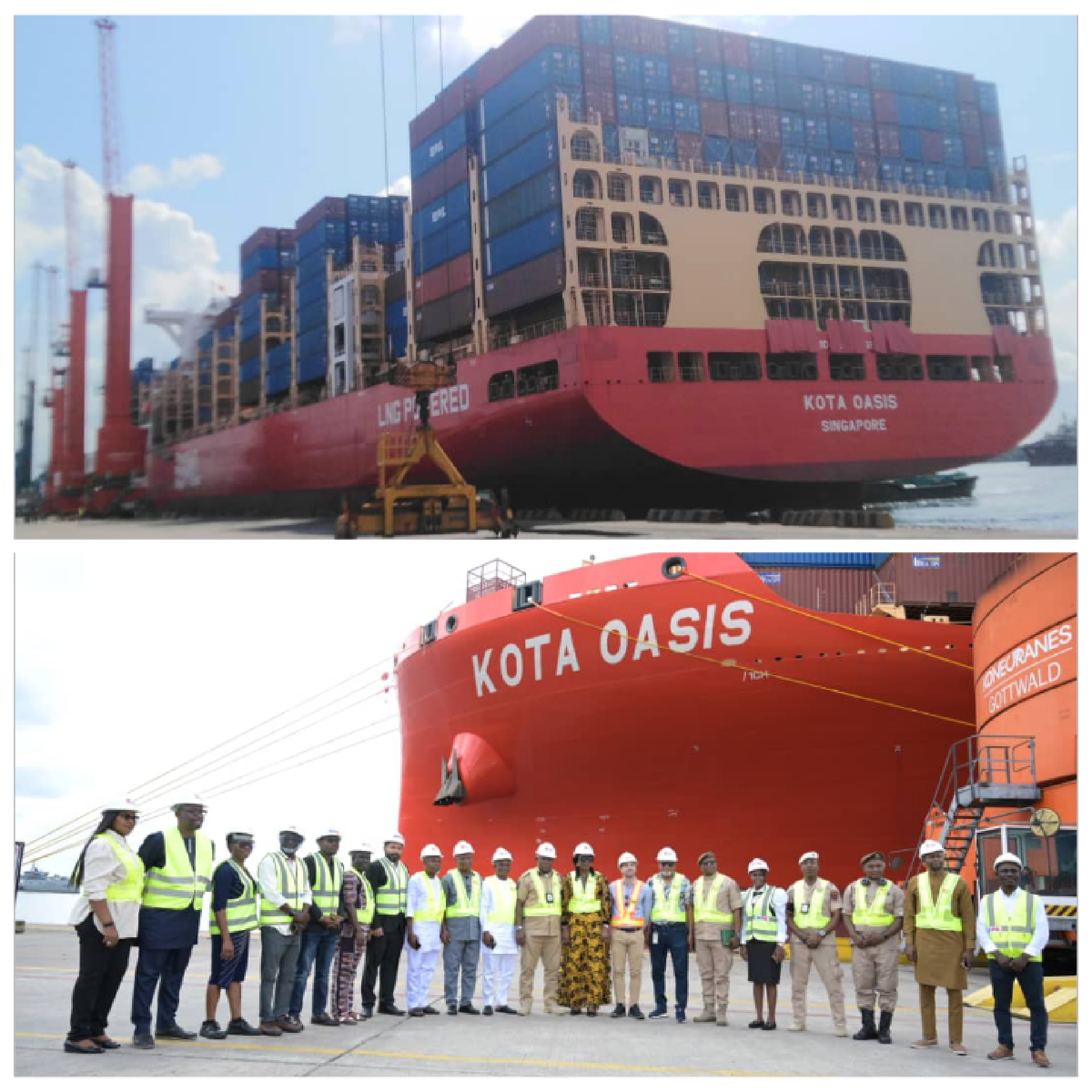 OMT Makes History, Welcomes West Africa’s First LNG-Powered Container Ship