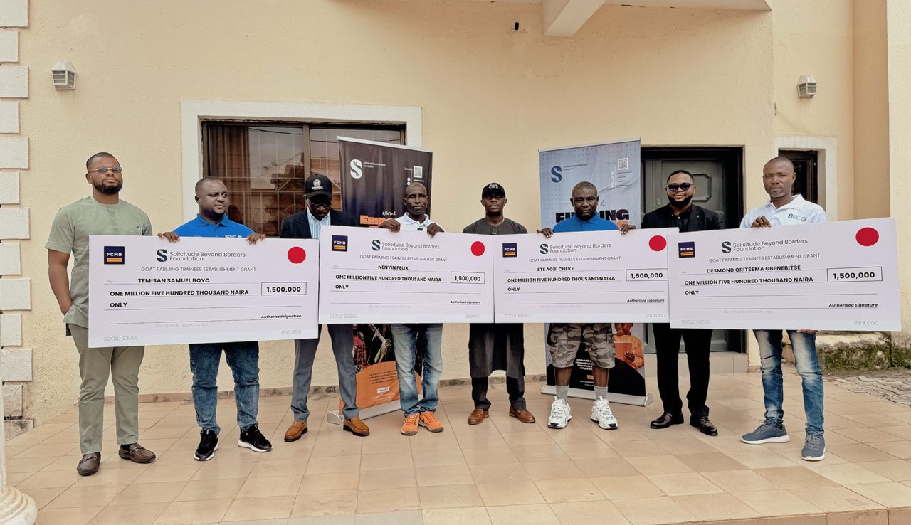 Solicitude foundation trains Delta youths on goat rearing