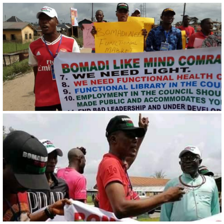 Constituents protest against Manager, Mutu, Preyor over perceived poor representation