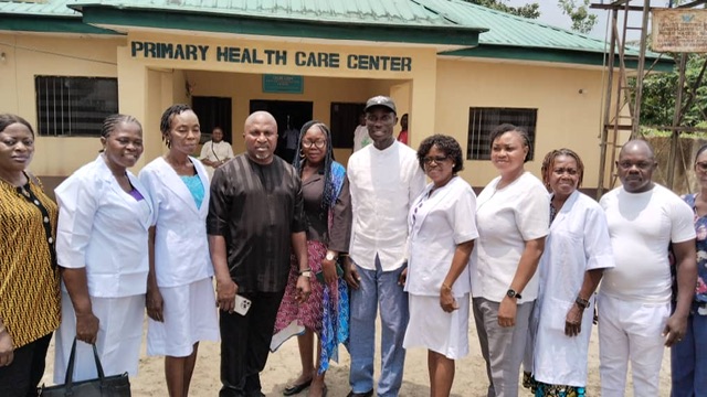 Oromoni promises rehabilitation of Doctors, Nurses’ quarters at Primary Healthcare Centre in Ogbe-Ijoh