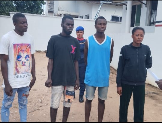 NSCDC parades four suspects for alleged Cyber Crime in Kogi