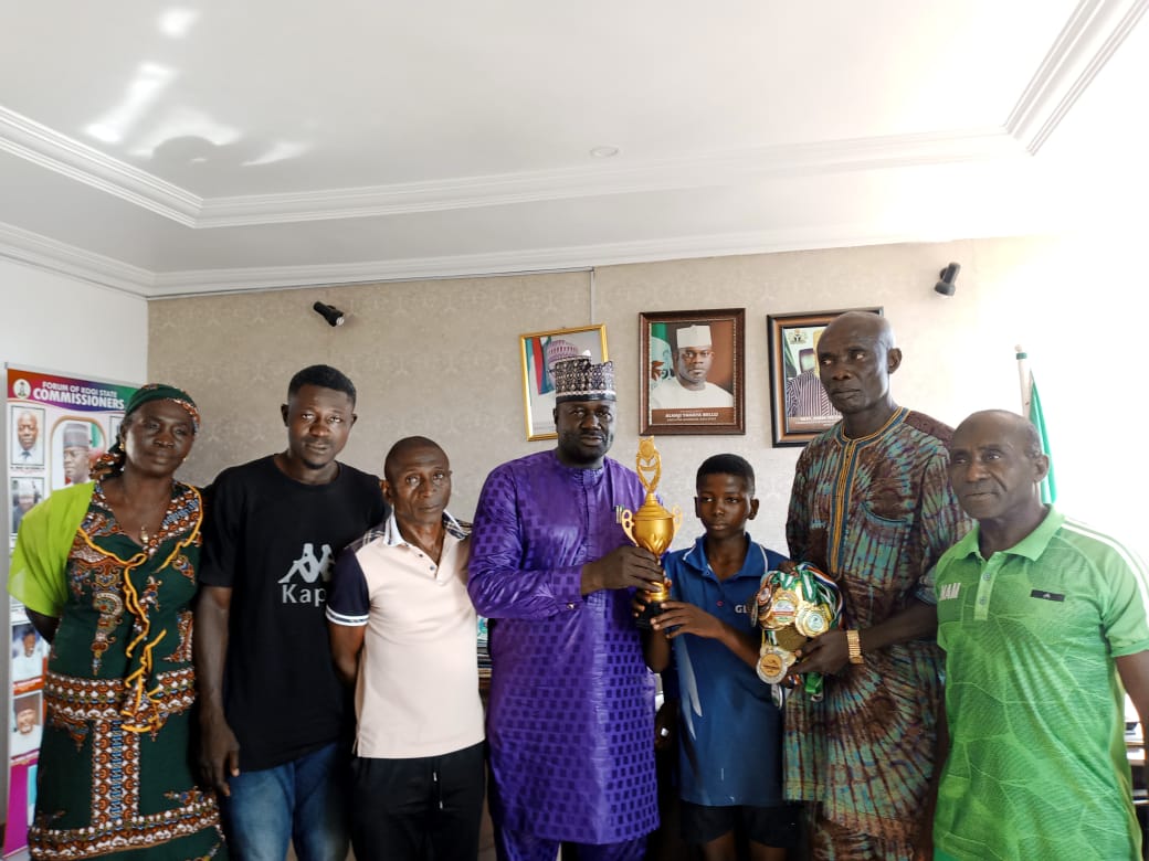 Commissioner receives 21 medals, trophies won by Athletes in Kogi