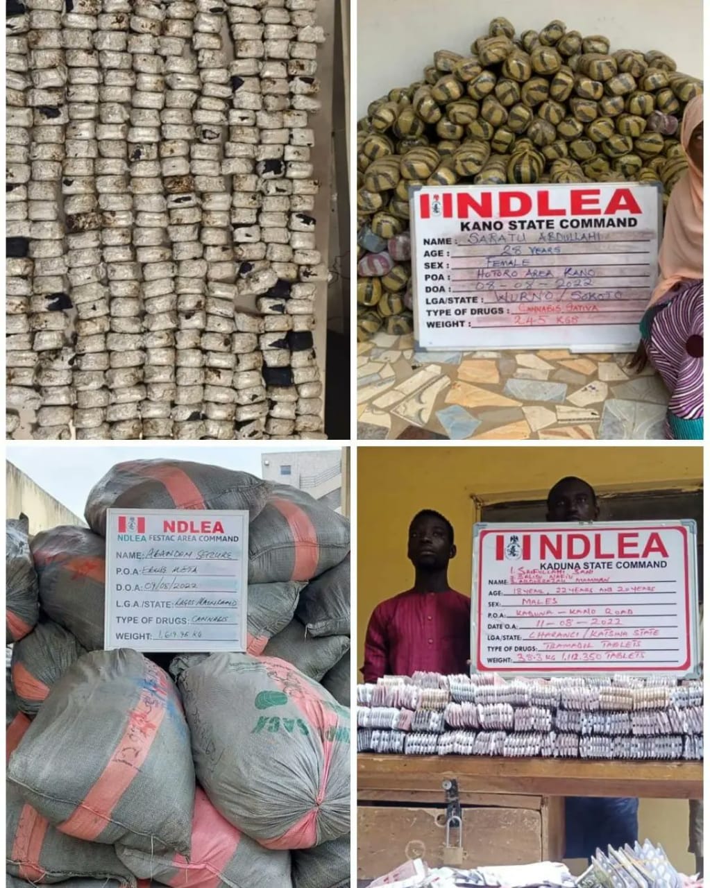 NDLEA uncovers 442 parcels of Crystal Meth in heads of smoked fish in Lagos as returnee excretes 77 wraps of Cocaine at Enugu Airport