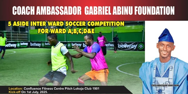 Coach Amb. Abinu Kicks Off 5-Aside Football Tournament in Lokoja to Scout Young Talents