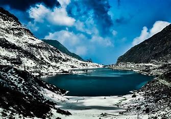 India’s Changu Lake in Sikkim offers a breathtaking sight as it is blanketed with pristine snow