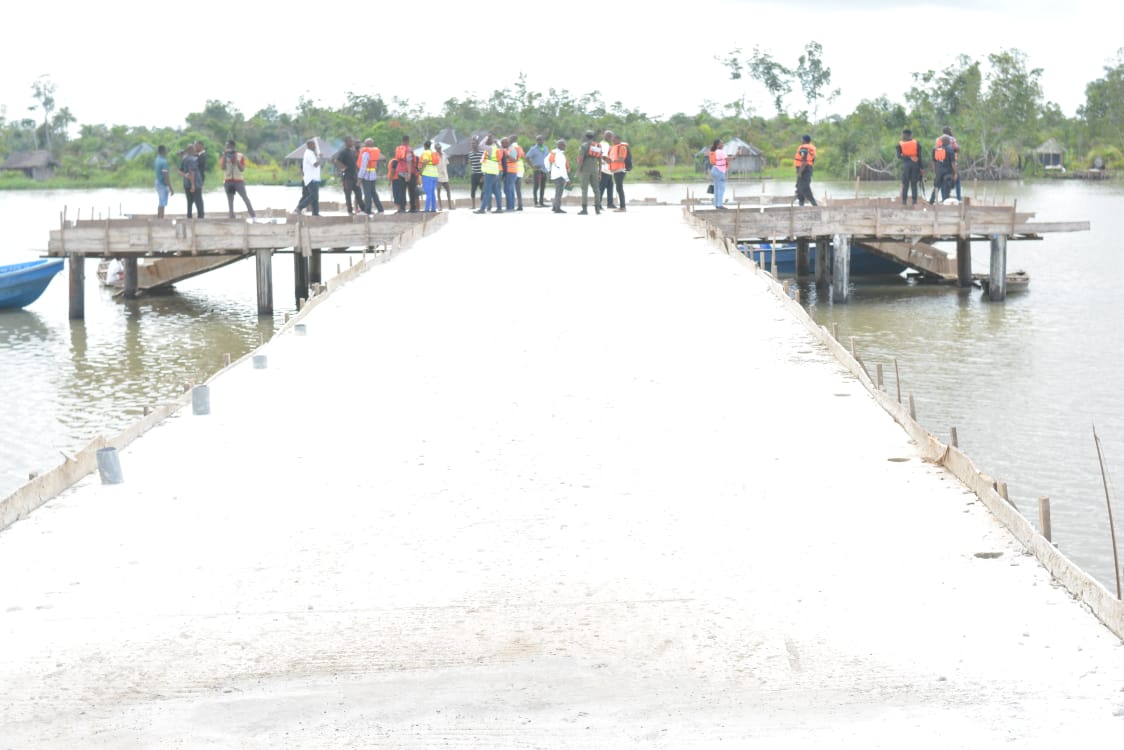 Okorodudu concludes inspection of DESOPADEC projects with visit to Ijaw Nation