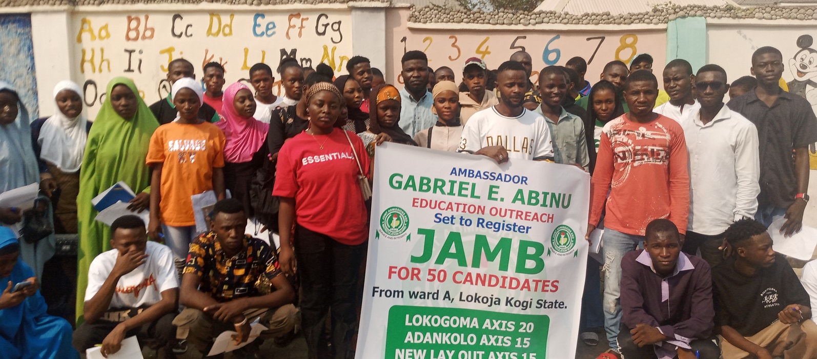 Gabriel Abinu buys forms for 54 JAMB Candidates