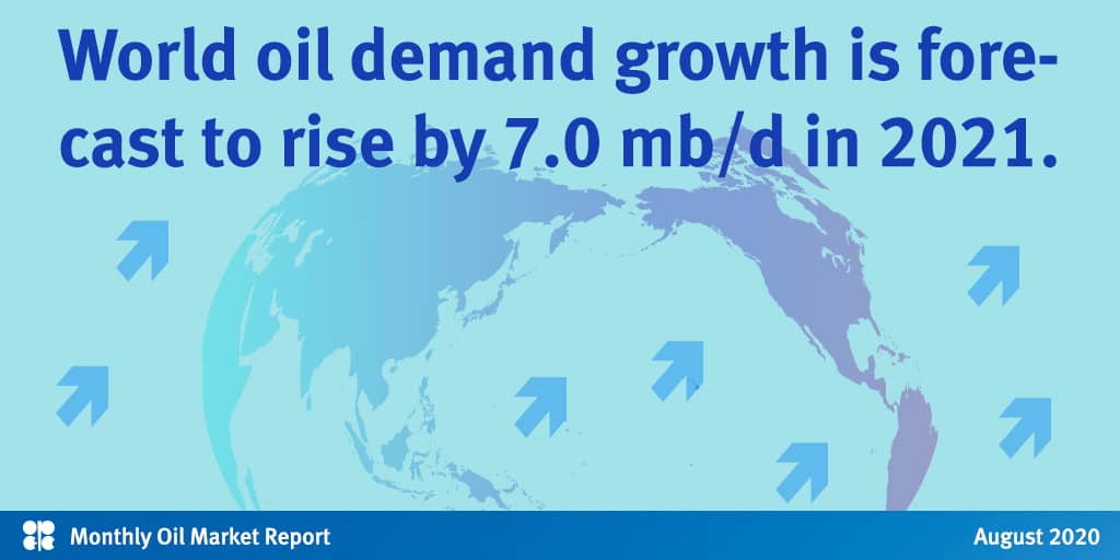 OPEC forecasts 7.0 mb/d growth of oil demand in 2021
