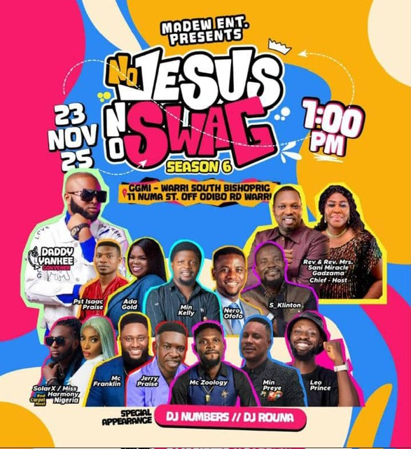 Ada Gold, Other Gospel Artistes to perform during ‘No Jesus, No Swag’2025