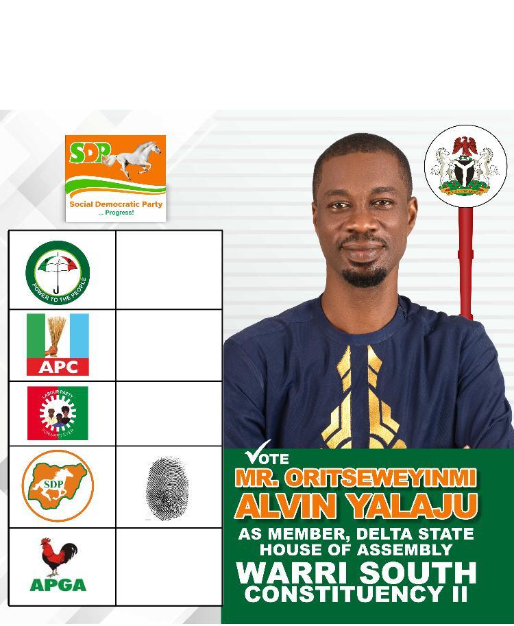 72hrs To Polls: IPAF backs Alvin Yalaju for Warri South Constituency II Seat