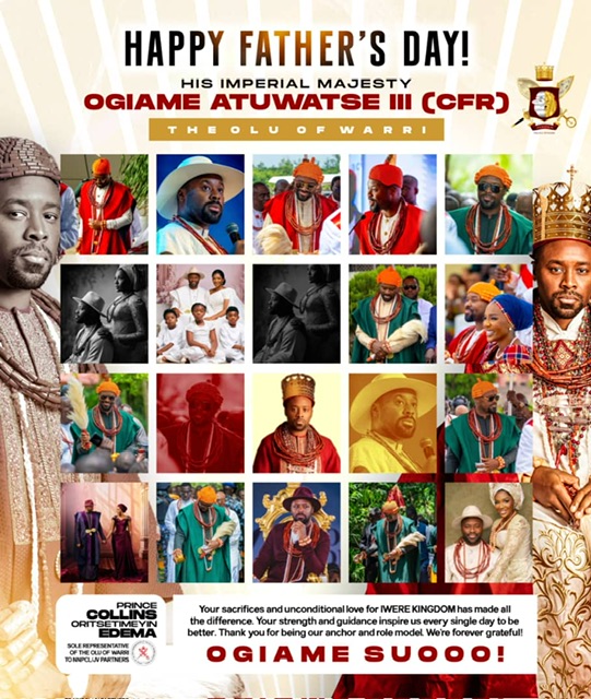 Thanks for being guiding light for a prosperous Warri Kingdom, Aide salutes Warri  Monarch