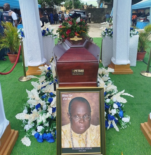 Children, others recall experiences with late Pa. Atiene, as he is interred