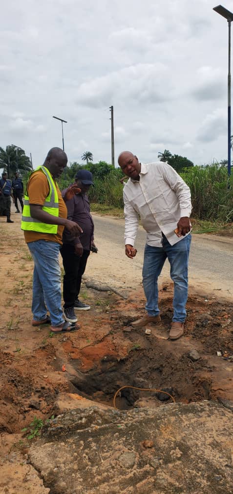 Nani  inspects  De-Silting  Work In Ashaka