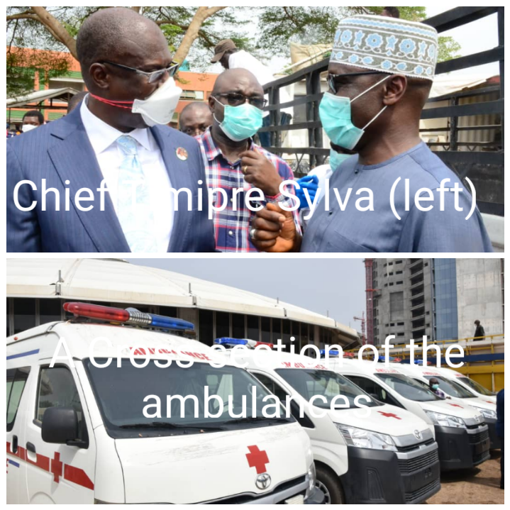 Sylva Hands Over Ambulances to Sec. to Government of Federation