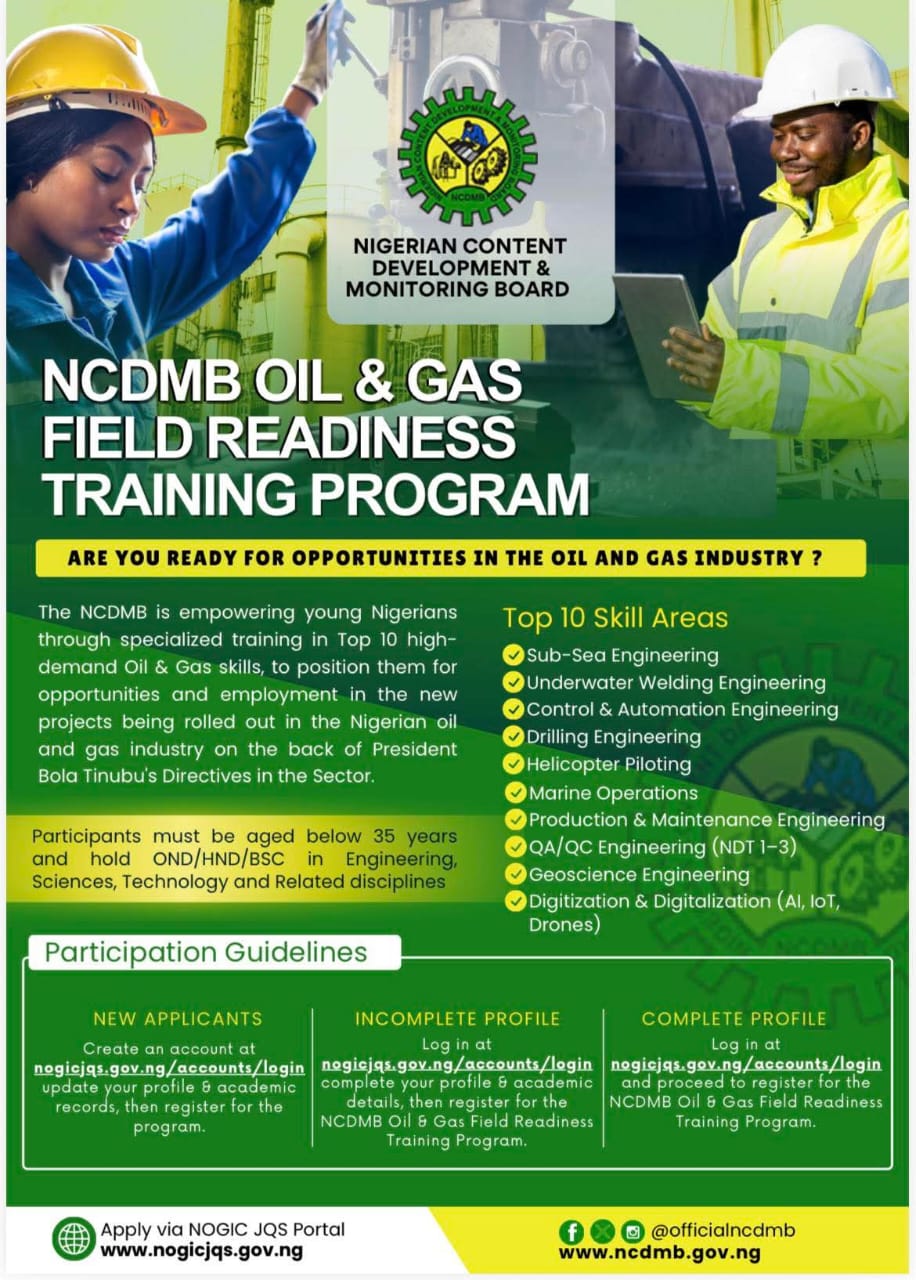 As FIDs Surge, NCDMB Set To Train Over 10,000 Nigerians in High-Demand Oil Skills