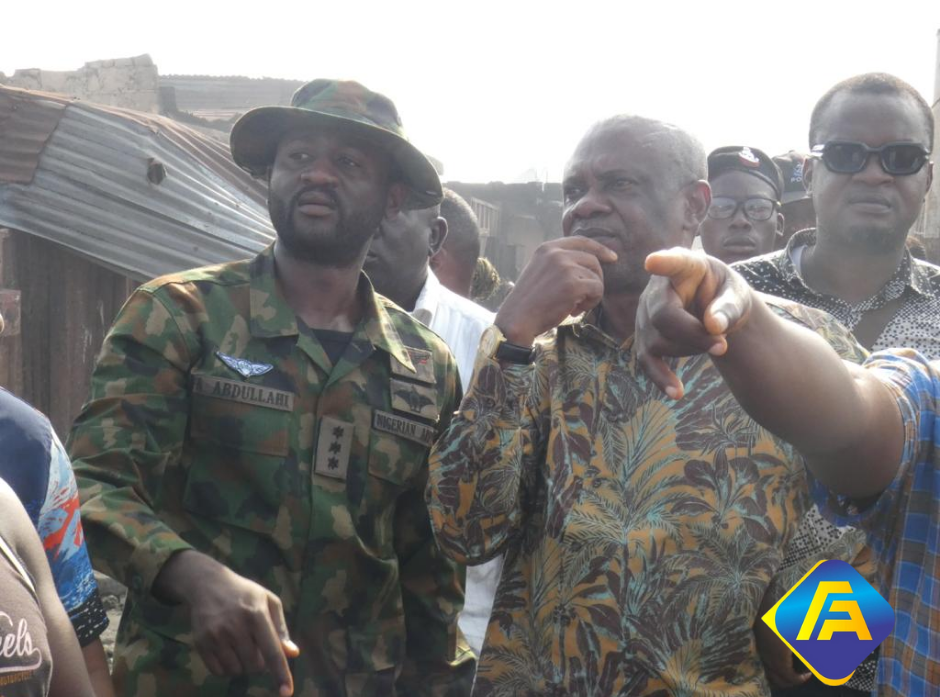 Enough is enough, says Tidi as he visits victims of Ogbe-Ijoh main market fire outbreak