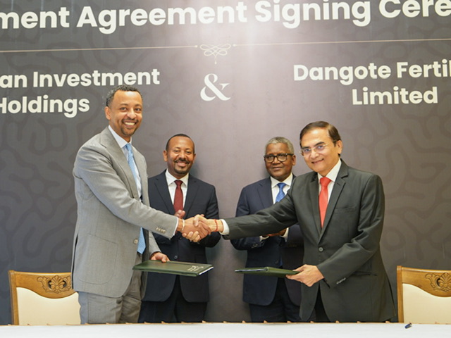 Dangote Group, Ethiopia sign agreement to build $2.5 bn fertiliser plant