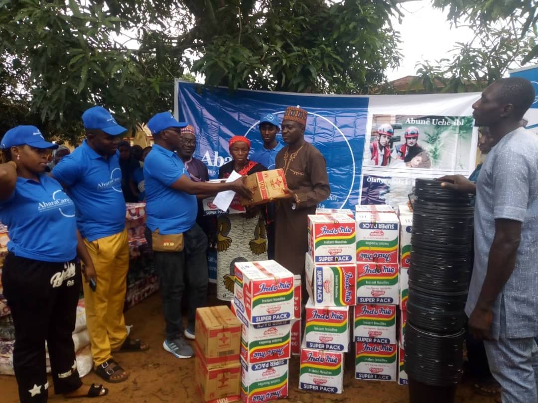 AbaraCare donates Relief Items to Communities Attacked By Herders In Kogi