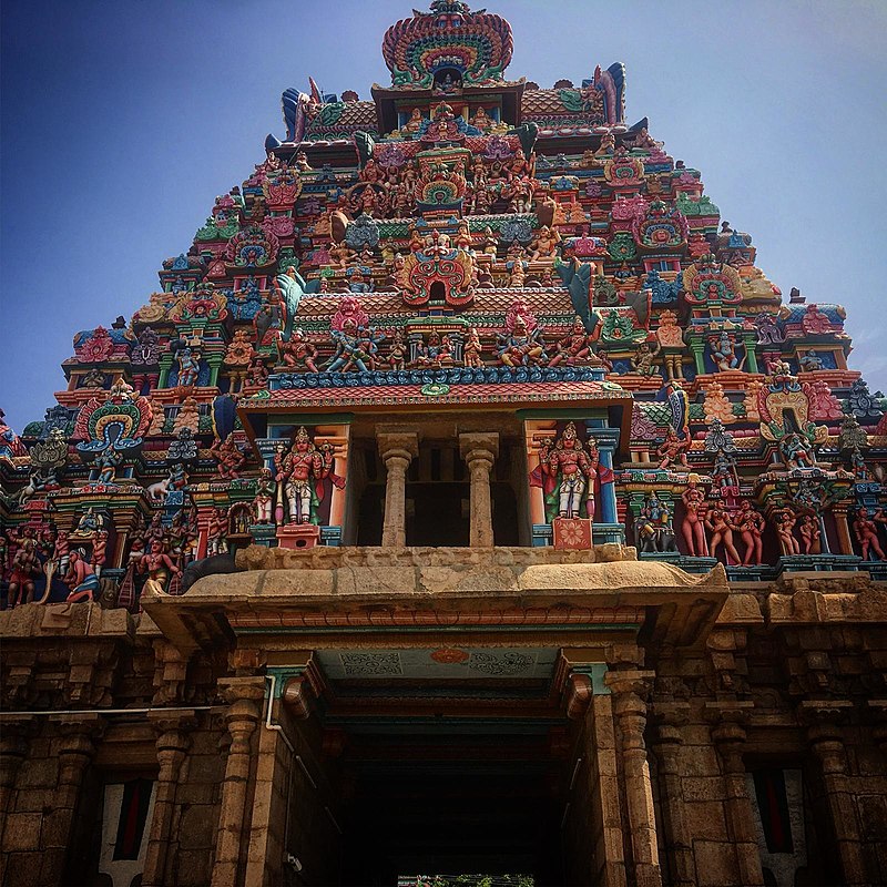 Madurai Meenakshi Sundareswar Temple in Tamil Nadu, India