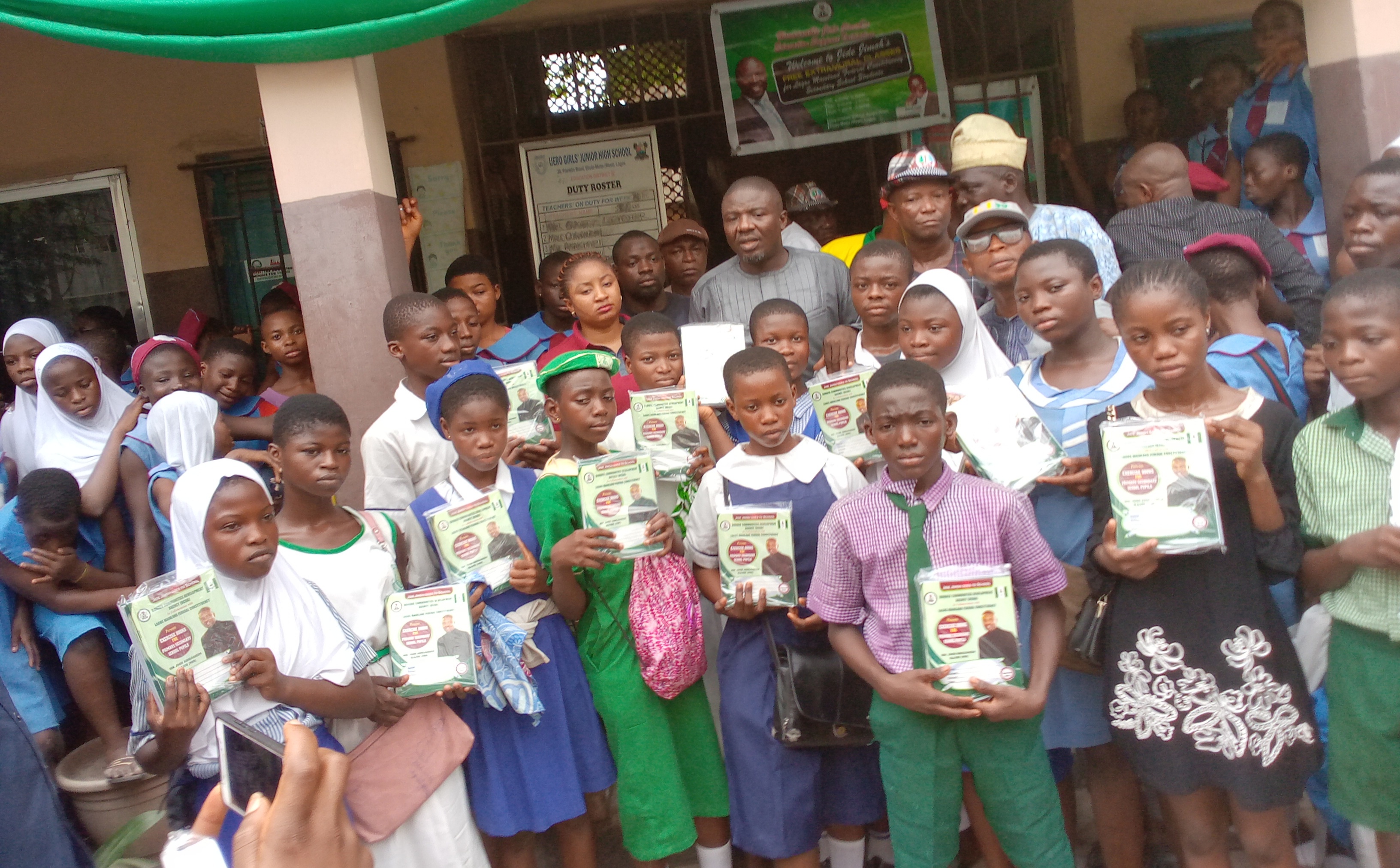 Lawmaker, Jimoh Empowers Youths, Women,  Donates Education materials for Students