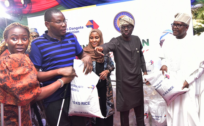 Palliatives: Dangote donates 80,000 bags of rice to Lagos residents