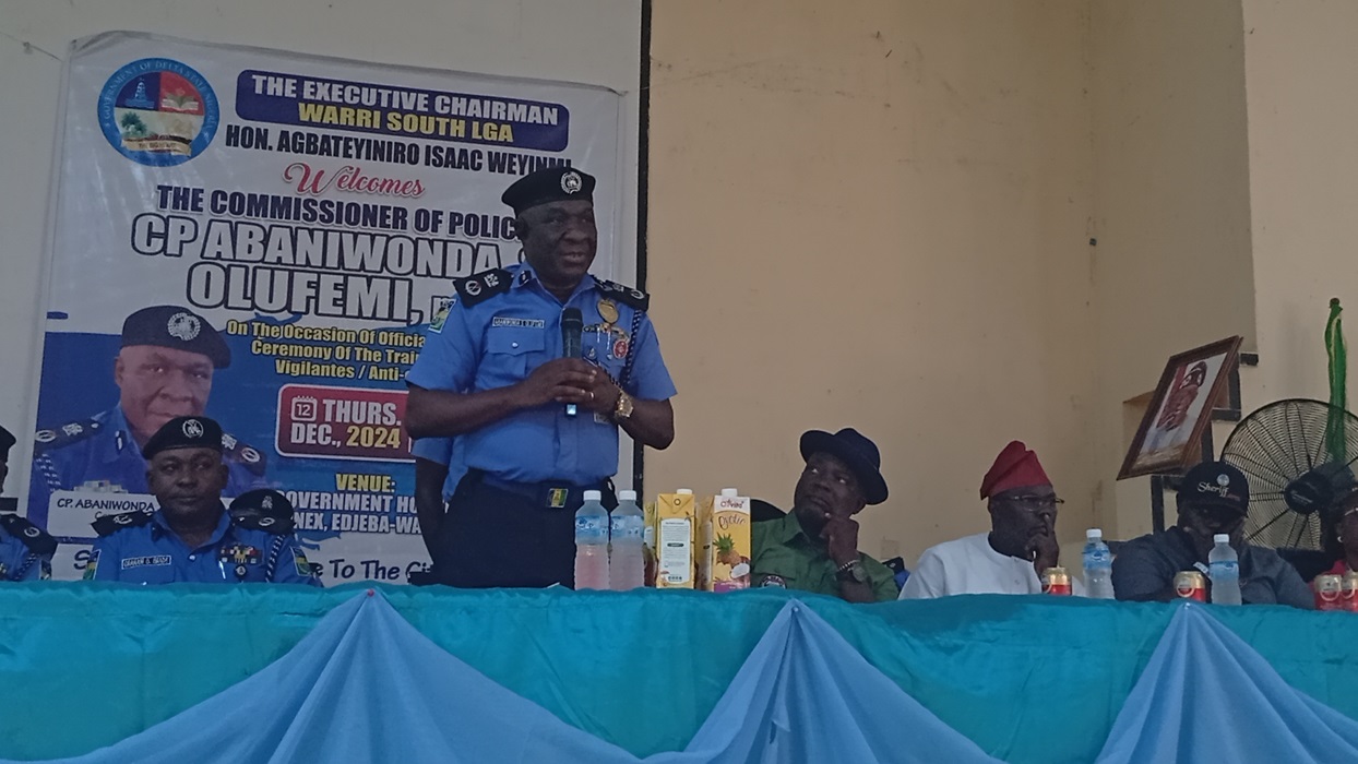 Warri South: Ensure safety of your communities, CP Delta charges 250 vigilantes/anti-cult volunteers