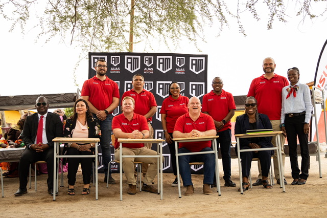 ISUZU Foundation hands over 100 school desks, chairs to Elias Amxab Combined School in Namibia