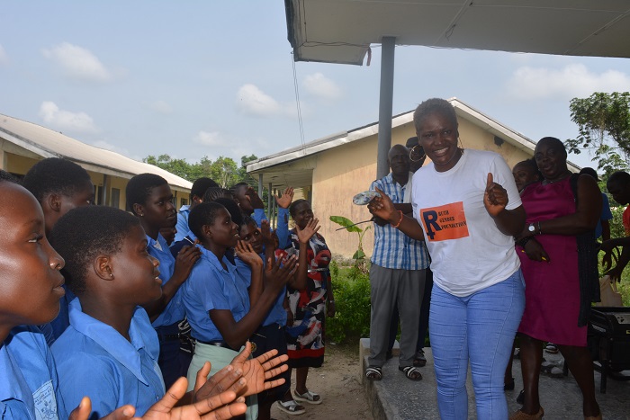 Ruth Gender Foundation begins distribution of sanitary pads with students of Erejuwa II Grammar School