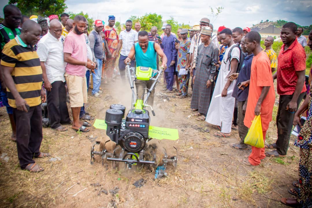 Kogi State Govt empowers farmers with hand-held Tractors to boost food production