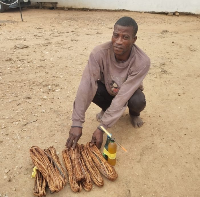 NSCDC parades 38-year old suspect for vandalizing transformer